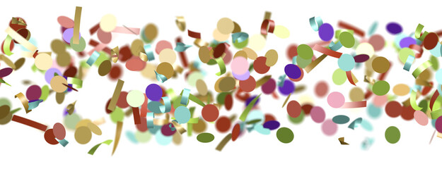 silver confetti explosion festive background