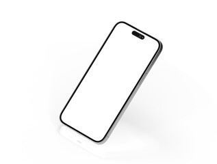 realistic smartphone template mockup for user experience presentation. Stylish concept design for websites, applications and landing pages.