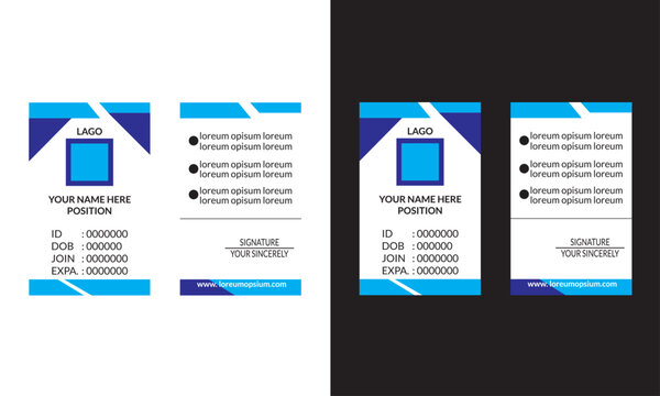 corporate id card design and vector and illustrator 