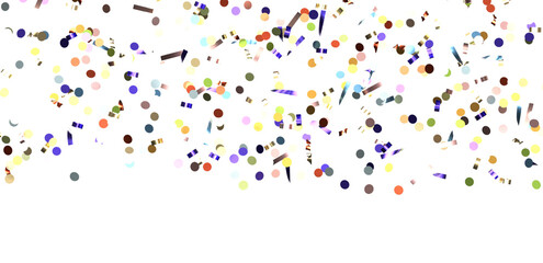 silver confetti explosion festive background