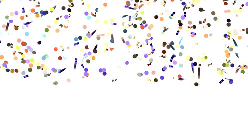 silver confetti explosion festive background