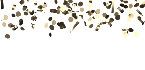 Gold Confetti Glitter Overlay