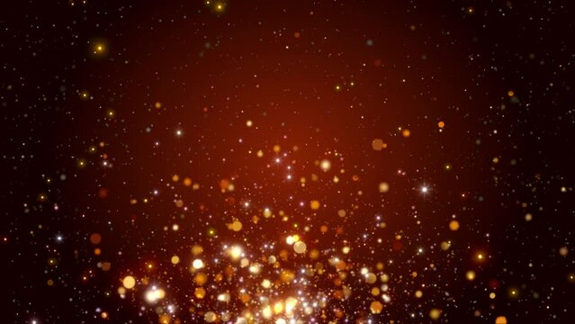 gold particle sparkles background lights loop