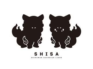 シーサー フラットデザイン アイコン ベクターイラスト