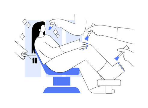 Beauty salon abstract concept vector illustration.