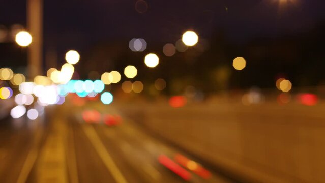 Barcelona city timelapse at underpass