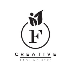 Modern unique creative letter F logo design.F letter logo Design Vector Icon.