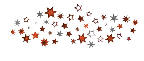 Festive christmas card. Isolated illustration white background. - in red