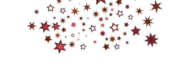 Festive christmas card. Isolated illustration white background. - in red