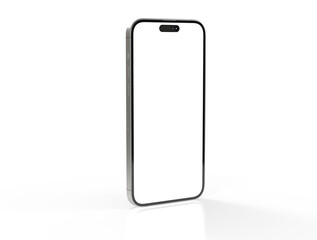 smartphone  With Blank Screen in 3d