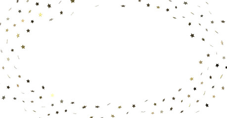 A gray whirlwind of golden snowflakes and stars. New