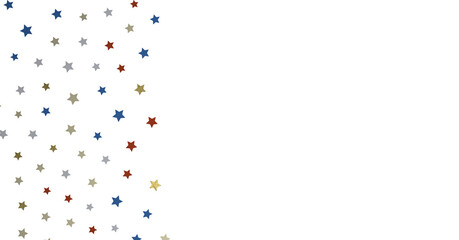 stars confetti on american independence day