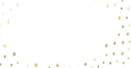 A gray whirlwind of golden snowflakes and stars. New