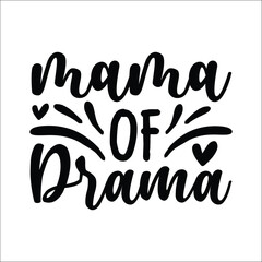 Naklejka premium Mama of drama vector arts 