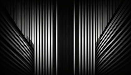 black and white stripes , minimalistic , Generative AI