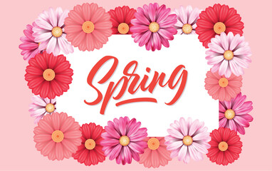 Beautiful floral spring background design