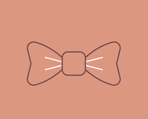 Concept of butterfly in a flat style. Wedding thin line icon. Love editable stroke icon.  Vector illustration
