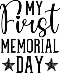 My First Memorial Day SVG
