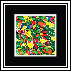 color vector floral pattern Design.