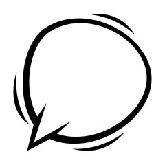 Illustration of comic speech bubble. Cartoon pop art creative image.