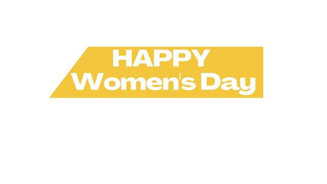 Happy Women's Day wish image with banner background