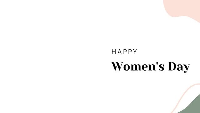 Happy Women's Day wish image with presentation