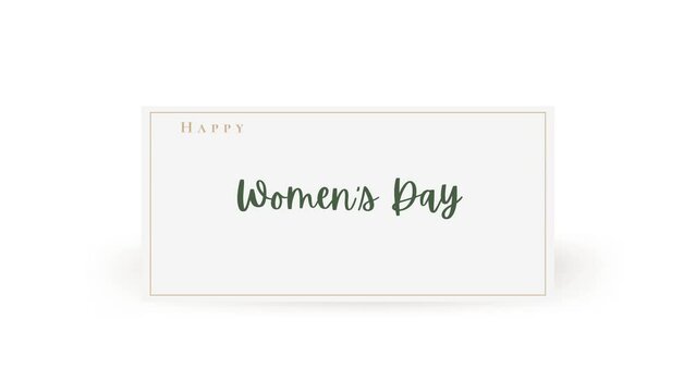 Happy Women's Day wish image with square background