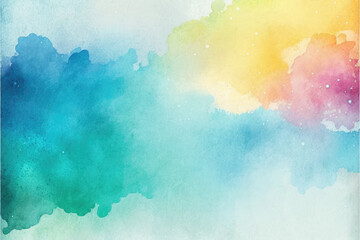 Fototapeta premium Abstract colorful painted Watercolor Background generative ai