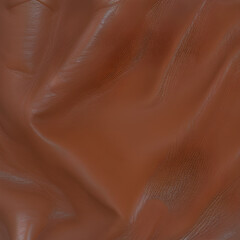 Brown Leather Texture Background created with Generative AI technology