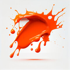 orange stains background, paint, ai generation