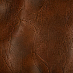 Brown Leather Texture Background created with Generative AI technology