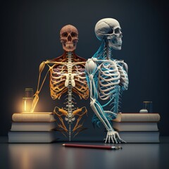 Artistic Anatomy: Conceptual Interpretations of the Human Form. Generative AI.