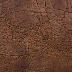 Brown Leather Texture Background created with Generative AI technology