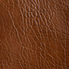 Brown Leather Texture Background created with Generative AI technology