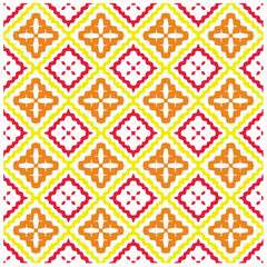 Seamless vector background with repeat pattern.Abstract ethnic rug ornamental seamless pattern.Perfect for fashion, textile design, cute themed fabric, on wall paper, wrapping paper and home decor.