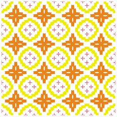 Fototapeta na wymiar Seamless vector background with repeat pattern.Abstract ethnic rug ornamental seamless pattern.Perfect for fashion, textile design, cute themed fabric, on wall paper, wrapping paper and home decor.