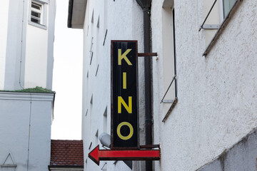 Kino Leuchtreklame in Günzburg