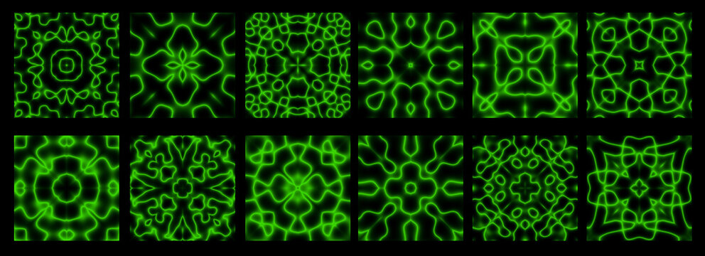 Chladni Figure Structures Set - Visualization of Music - Resonating Model Templates 