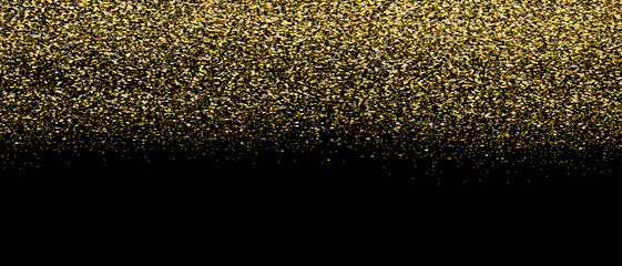Gold glitter background, vector. Golden glitter background for greeting card, cover, wallpaper and banner. Backdrop for brochure, vip flyer and party leaflet. Abstract concept, vector illustration