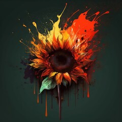 bright horror sunflower