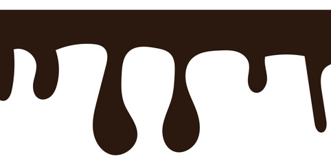 Chocolate drops background. Vector illustration.