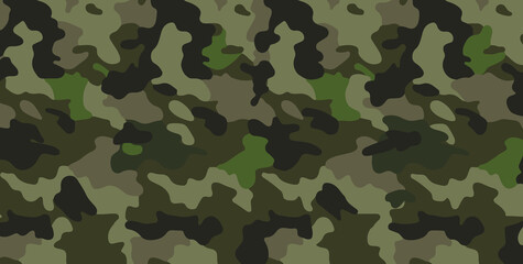 Camuflagem militar verde (Green military camouflage) - obrazy, fototapety, plakaty