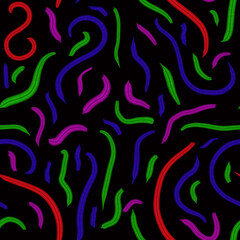 Fototapeta na wymiar seamless pattern. multicolored jagged abstract lines.
