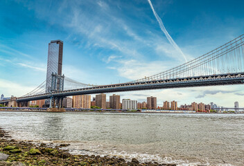 Brooklyn height Manhattan usa new York pont bridge East river rivière