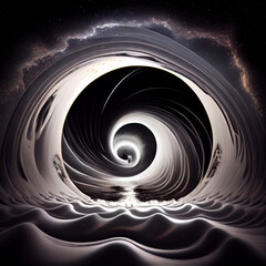 human psychic waves, abstract art