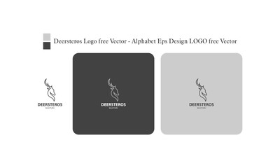 Deersteros Logo free Vector - Alphabet Eps Design LOGO free Vector
