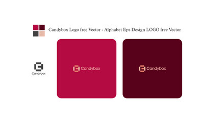 Candybox Logo free Vector - Alphabet Eps Design LOGO free Vector