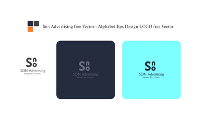 Son Advertising free Vector - Alphabet Eps Design LOGO free Vector