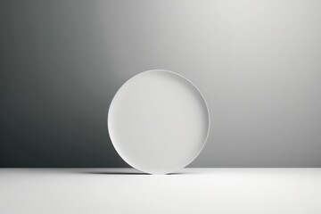 blank white plate mockup