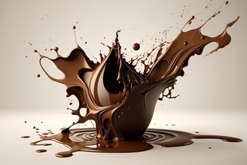 a splash of chocolate
